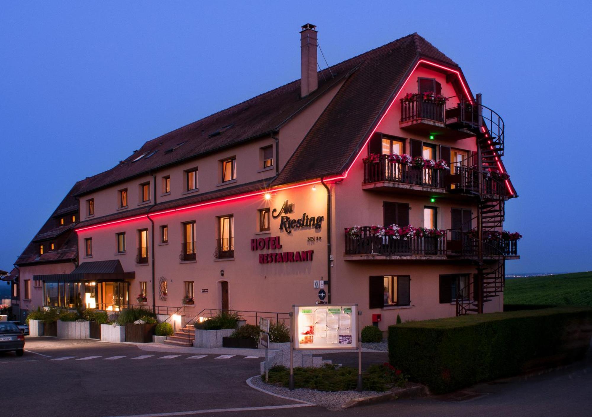 Hotel Restaurant Au Riesling  Zellenberg Exterior foto